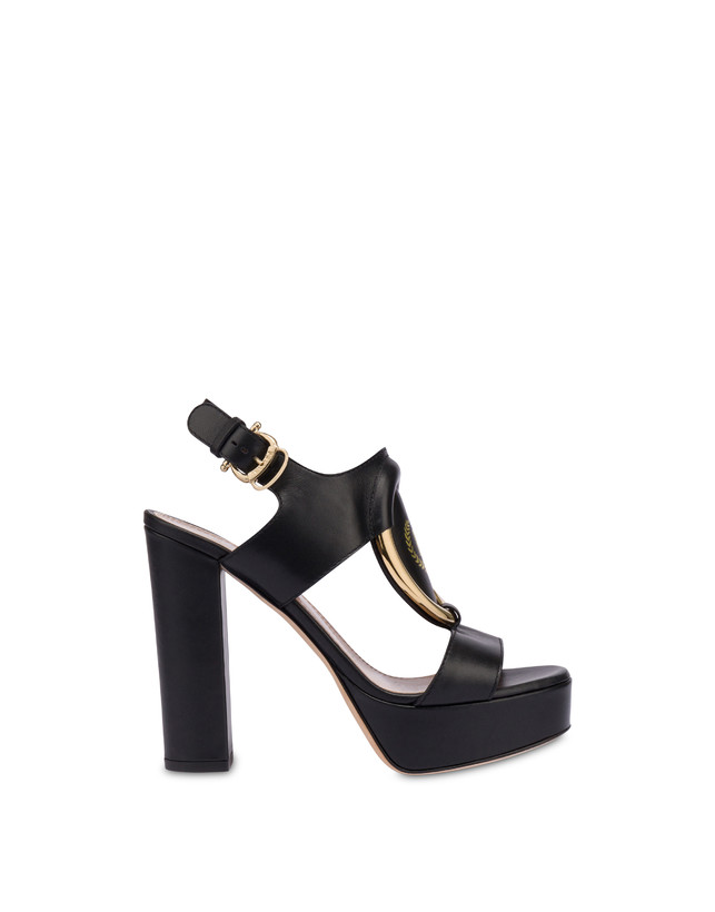 Pollini Sandali Con Plateau Wonder Nero