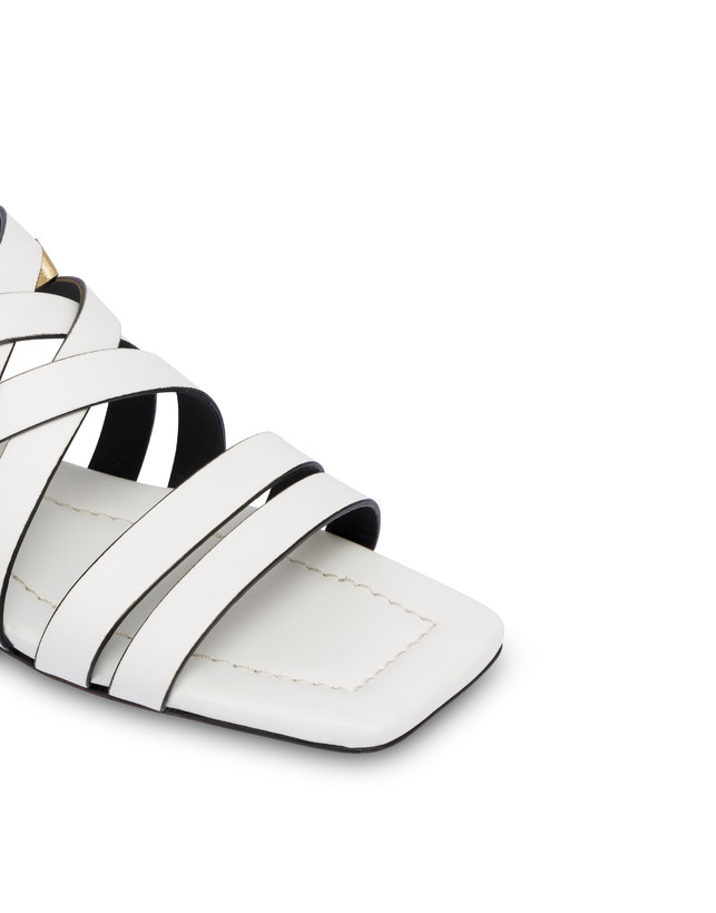 Pollini Sandali Flat Incontri Bianco/oro