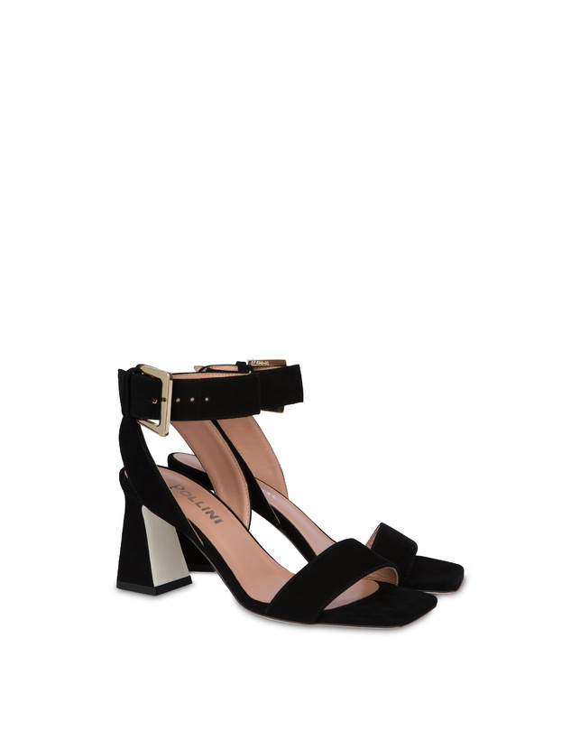 Pollini Sandali In Camoscio Nina Nero