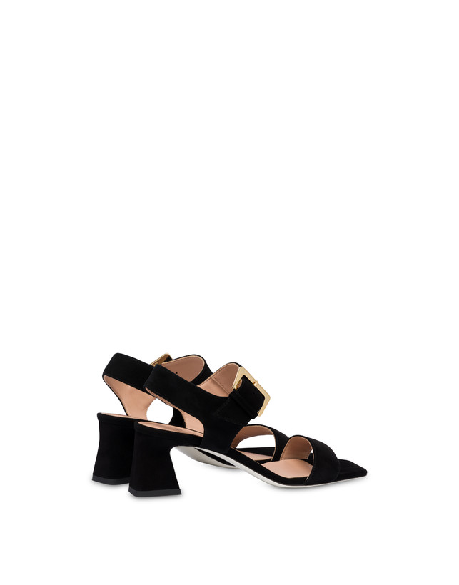 Pollini Sandali In Camoscio Nina Nero