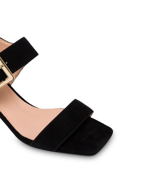 Pollini Sandali In Camoscio Nina Nero