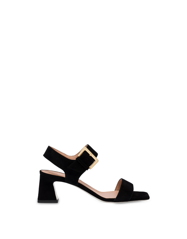 Pollini Sandali In Camoscio Nina Nero