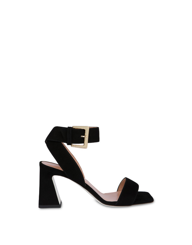 Pollini Sandali In Camoscio Nina Nero