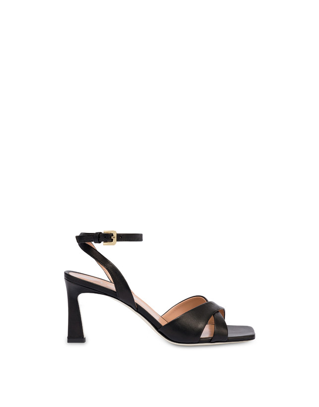 Pollini Sandali In Nappa Cote D'azur Nero