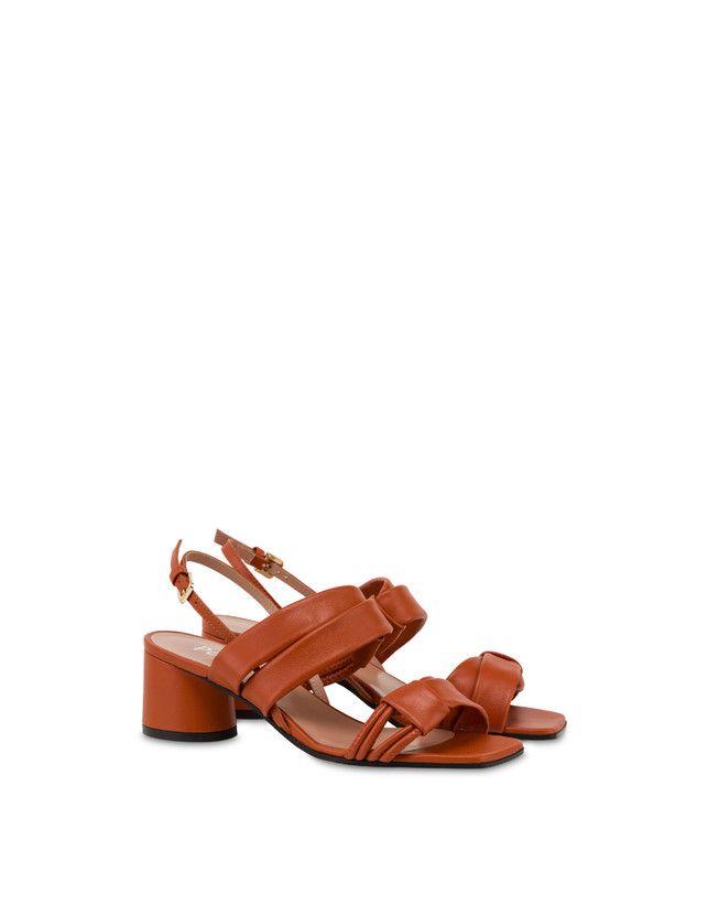 Pollini Sandali In Nappa Lady Tie Wood