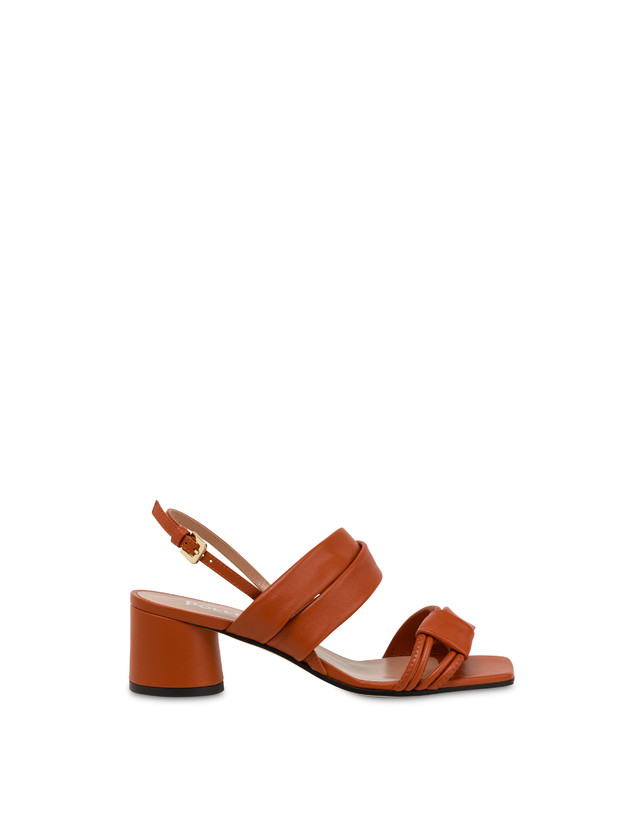 Pollini Sandali In Nappa Lady Tie Wood