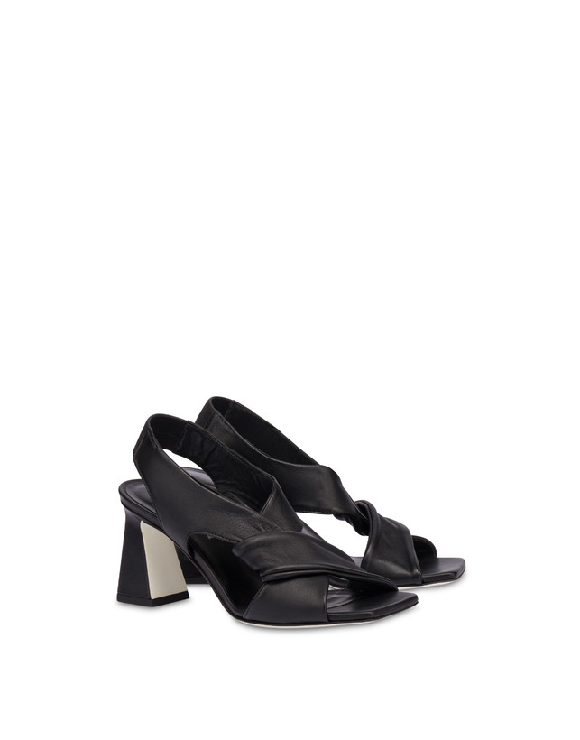Pollini Sandali In Nappa Oasis Nero