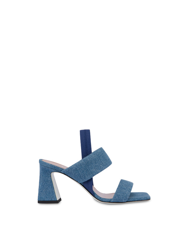 Pollini Sandali In Tessuto Denim Denim