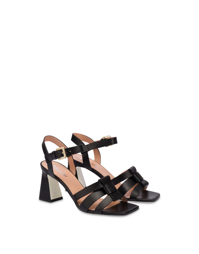 Pollini Sandali In Vacchetta Sahara Nero