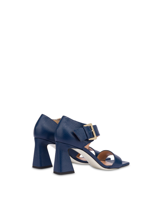 Pollini Sandali In Vitello Con Fibbia Ethos Navy
