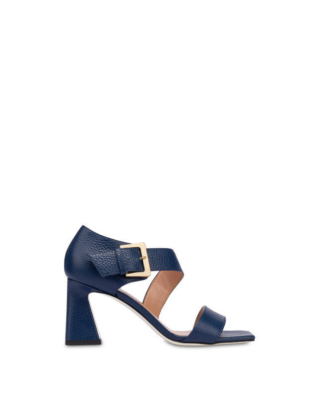 Pollini Sandali In Vitello Con Fibbia Ethos Navy