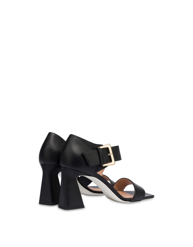 Pollini Sandali In Vitello Con Fibbia Ethos Nero