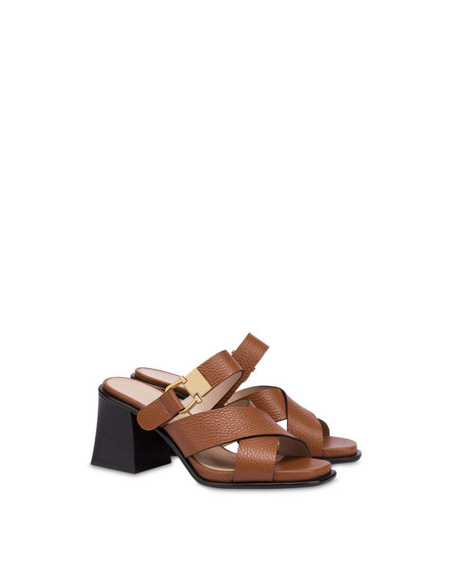 Pollini Sandali In Vitello Synthesis Toffee