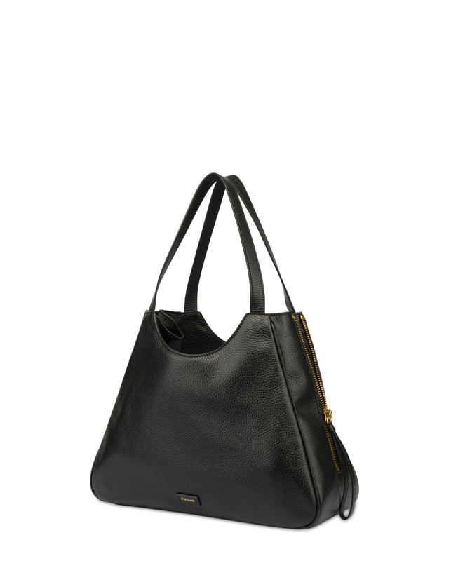 Pollini Shopper In Vitello Bottalato Rider