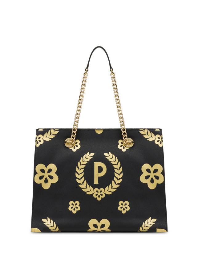 Pollini Shopping Bag Day-si! Heritage Nero/oro/nero