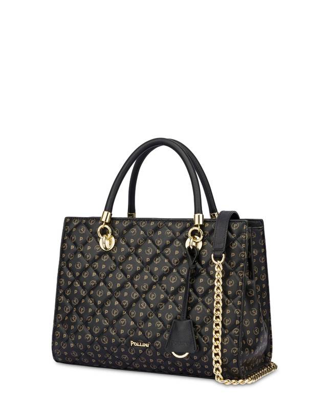 Pollini Shopping Bag Heritage Matelassé Nero/nero