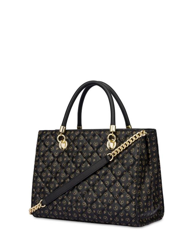 Pollini Shopping Bag Heritage Matelassé Nero/nero