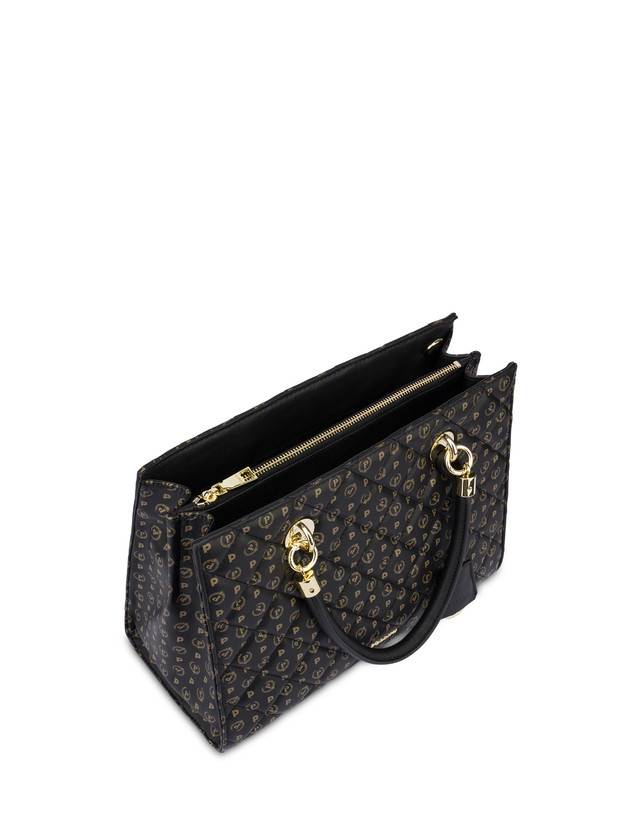Pollini Shopping Bag Heritage Matelassé Nero/nero
