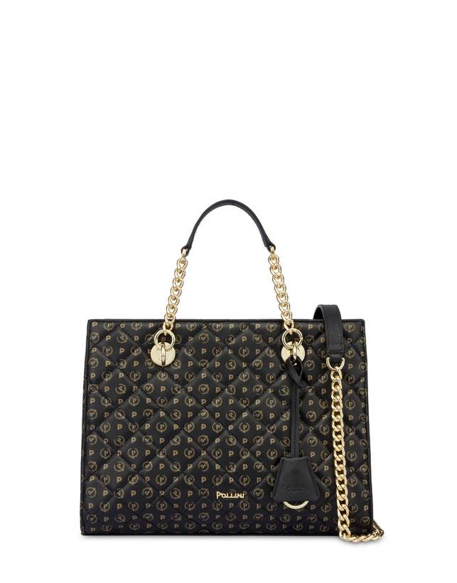 Pollini Shopping Bag Heritage Matelassé Nero/nero