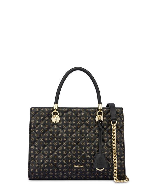 Pollini Shopping Bag Heritage Matelassé Nero/nero