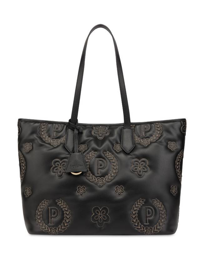 Pollini Shopping Bag Puffy Heritage Nero/nero/nero