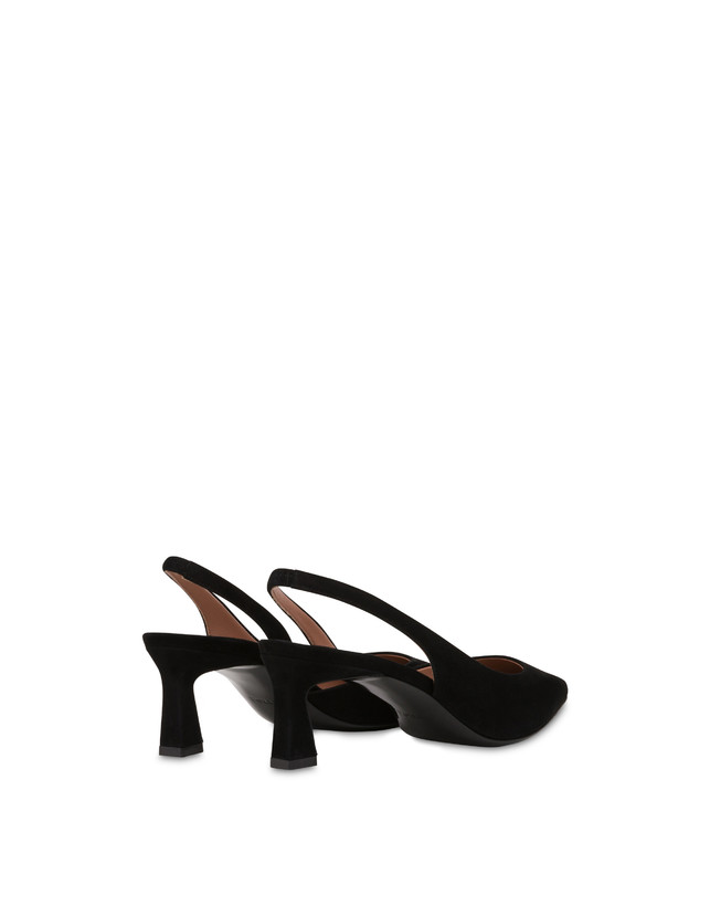 Pollini Slingback In Camoscio Sissi Nero