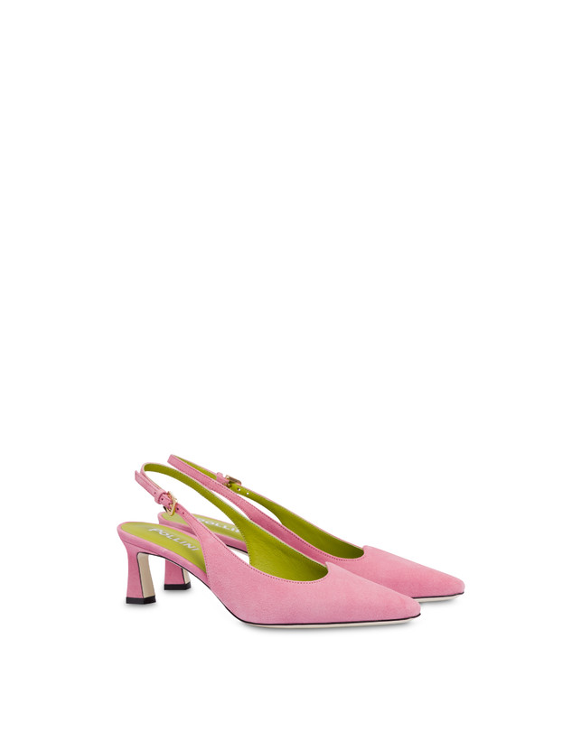 Pollini Slingback In Camoscio Wave Peonia