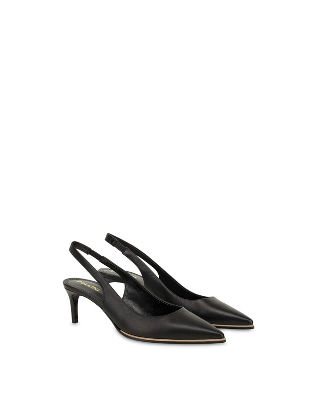 Pollini Slingback In Nappa Attitude Nero