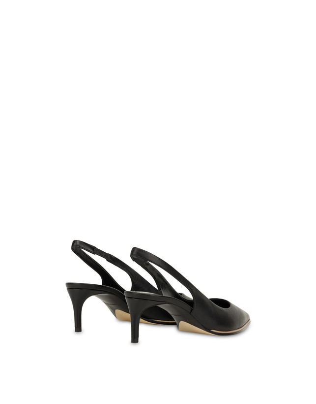 Pollini Slingback In Nappa Attitude Nero