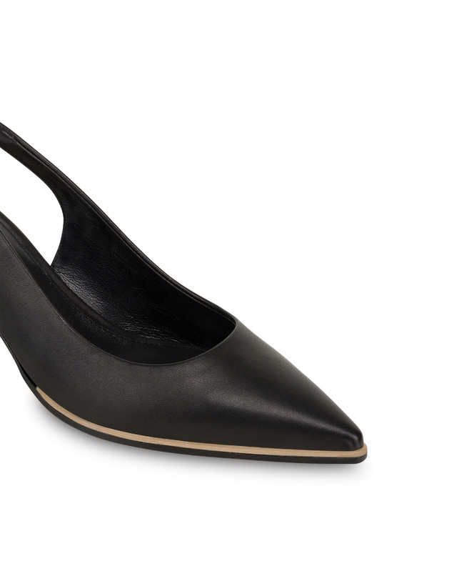 Pollini Slingback In Nappa Attitude Nero