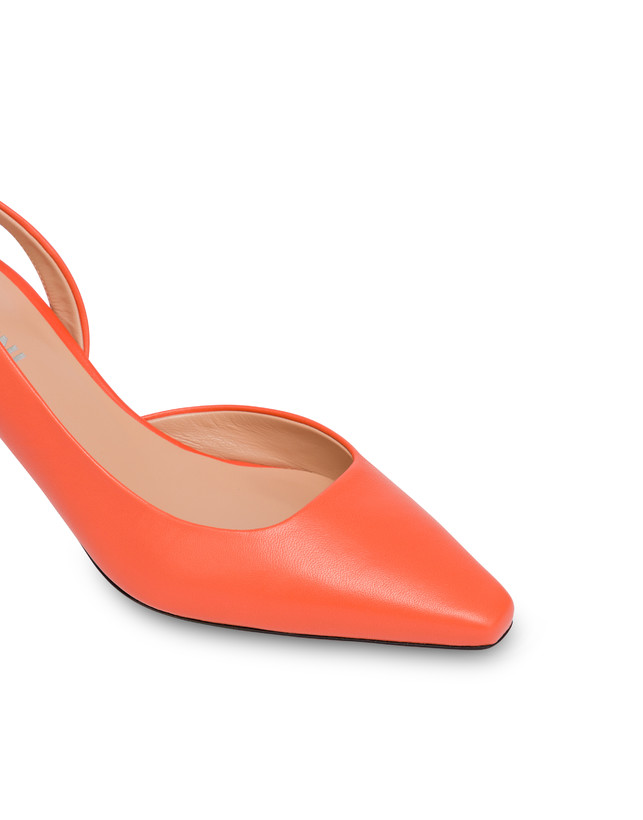 Pollini Slingback In Nappa Cote D'azur Coral