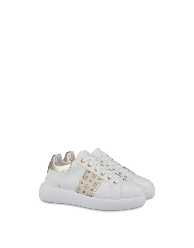 Pollini Sneaker Avorio/platino/bianco