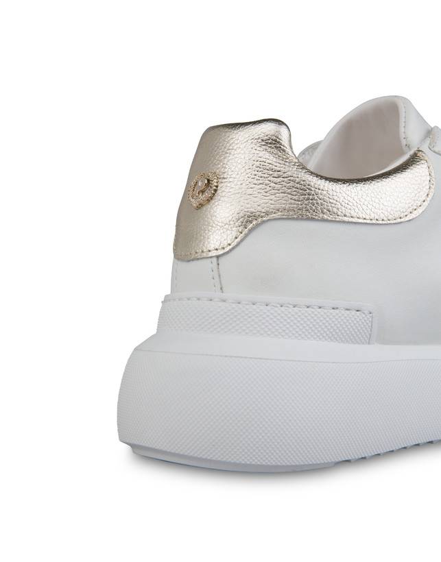 Pollini Sneaker Avorio/platino/bianco