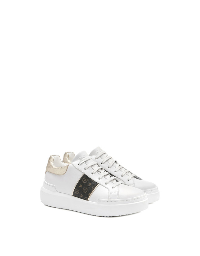 Pollini Sneaker Nero/platino/bianco