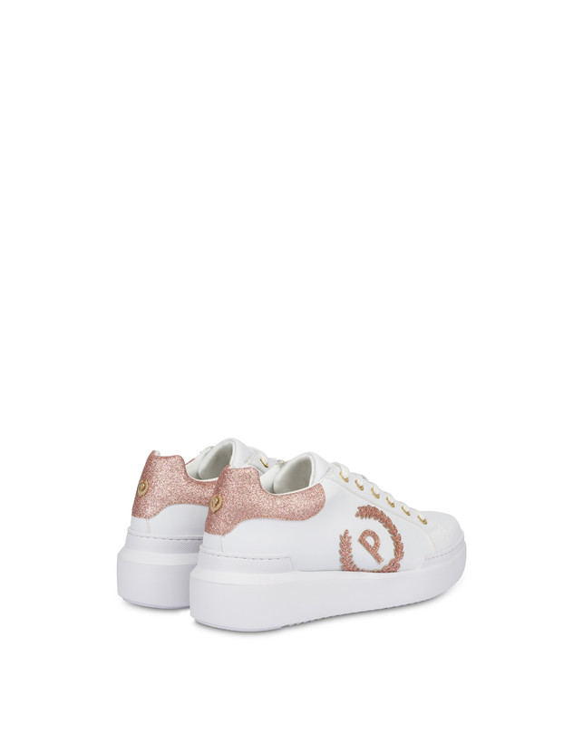 Pollini Sneakers Carrie Con Glitter Bianco/antico