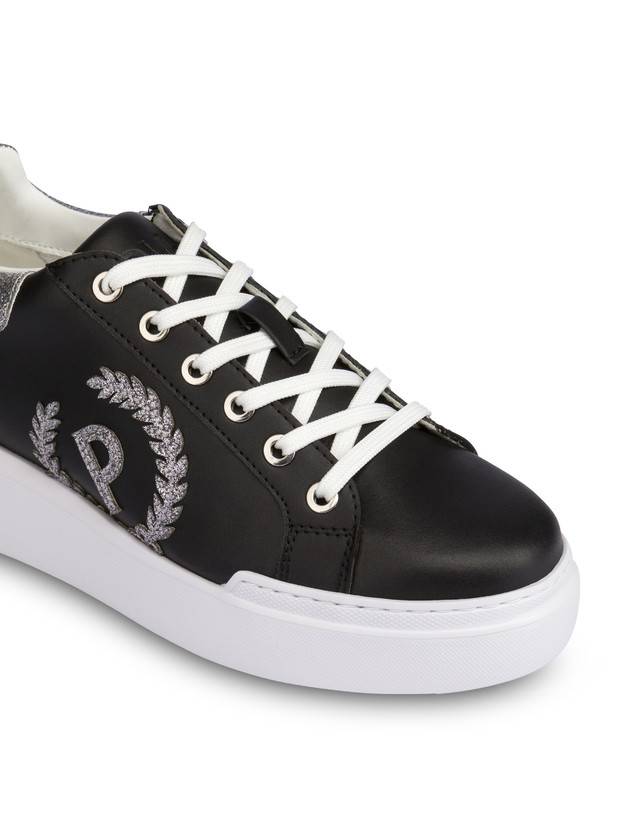 Pollini Sneakers Carrie Con Glitter Nero/acciaio