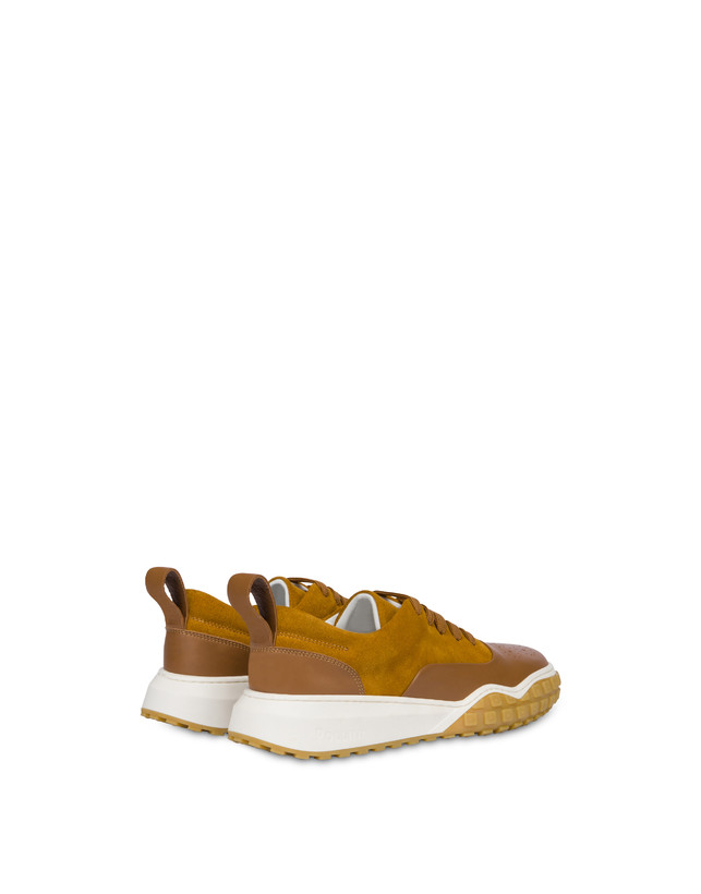 Pollini Sneakers In Crosta E Vitello Runabout