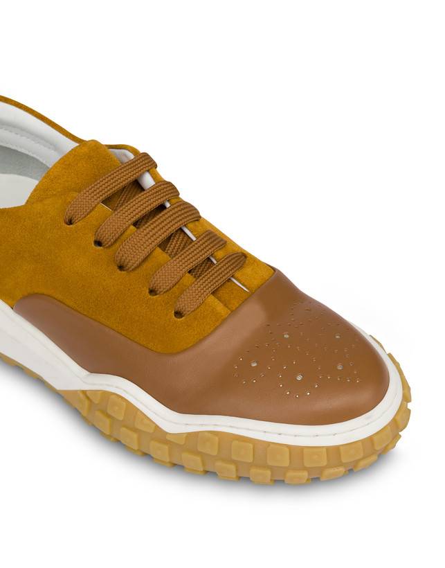 Pollini Sneakers In Crosta E Vitello Runabout