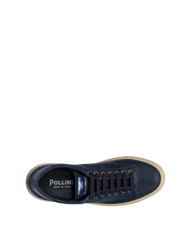 Pollini Sneakers In Crosta Tennis Club Blu