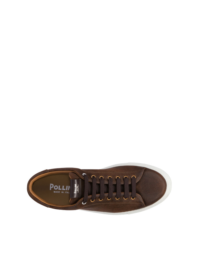 Pollini Sneakers In Crosta Tennis Club T.moro