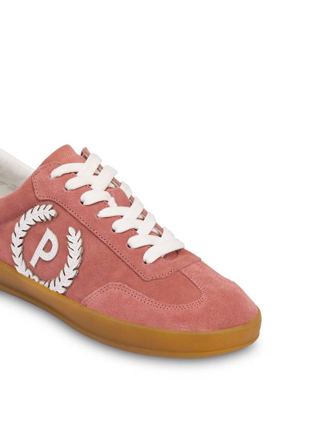 Pollini Sneakers In Crosta Venus Peonia/bianco