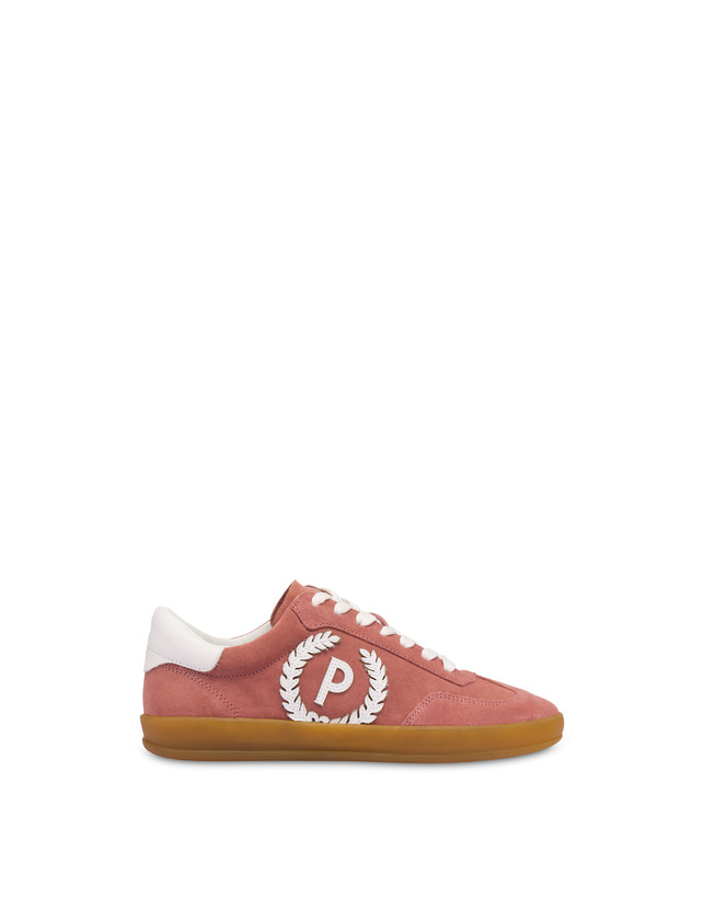 Pollini Sneakers In Crosta Venus Peonia/bianco