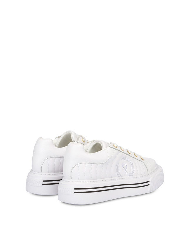 Pollini Sneakers In Vitello Doona Bianco