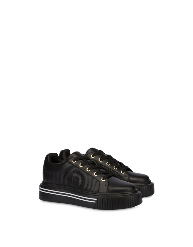 Pollini Sneakers In Vitello Doona Nero