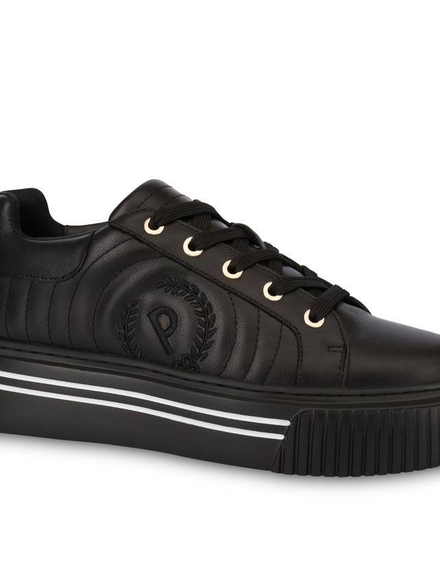 Pollini Sneakers In Vitello Doona Nero
