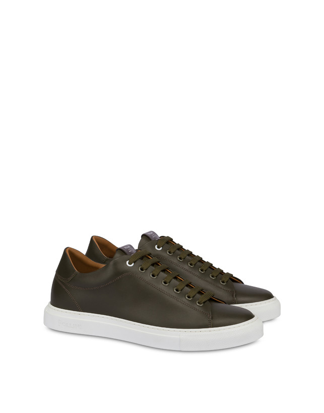 Pollini Sneakers In Vitello Tennis Club Militare