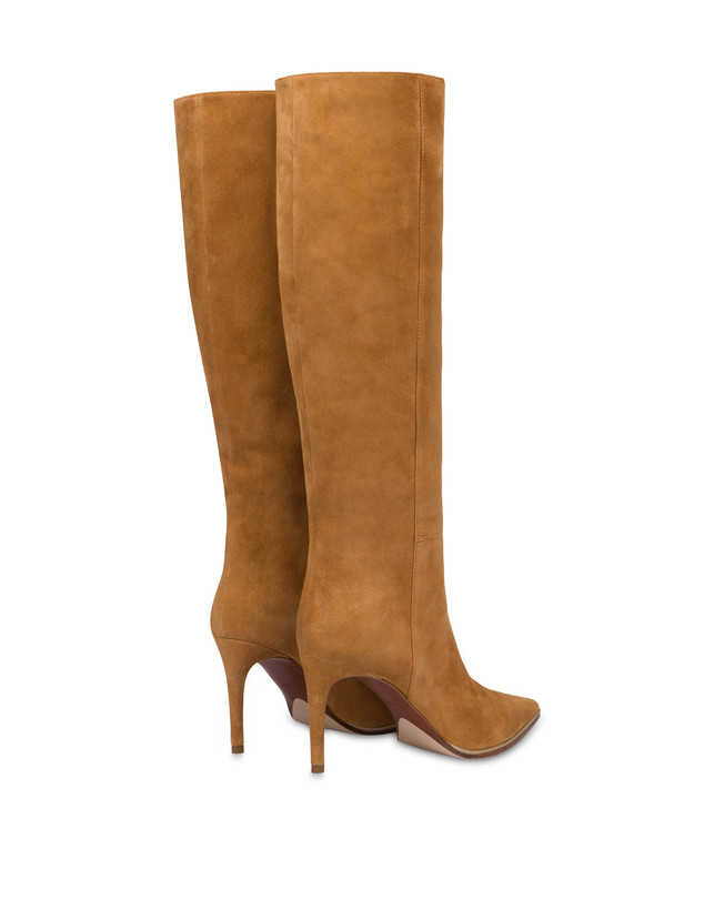 Pollini Stivale In Crosta Attitude Caramello