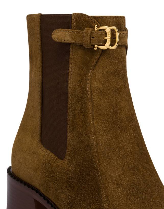 Pollini Stivaletti In Crosta Eva Caramello