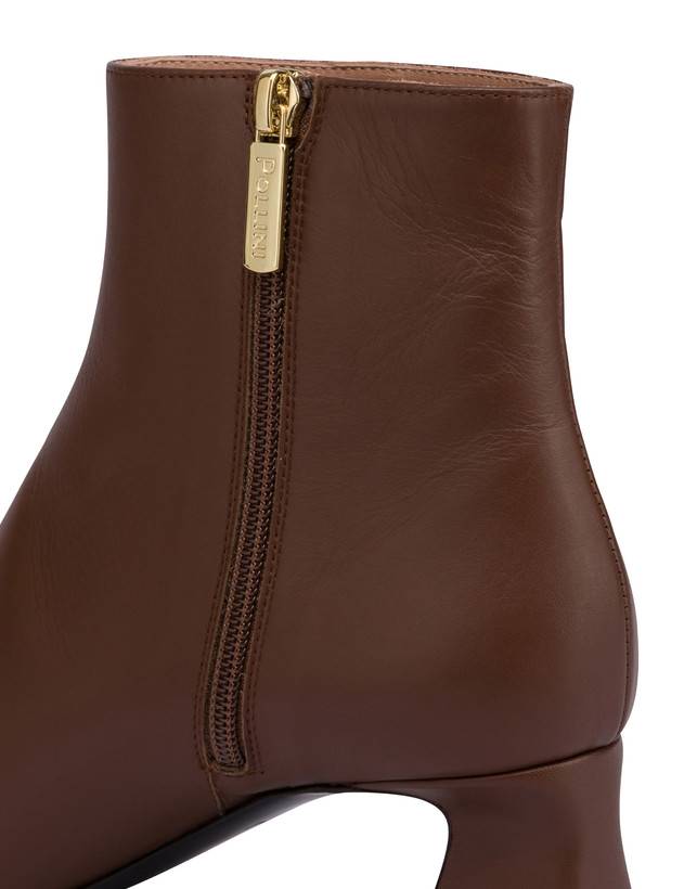 Pollini Stivaletti In Nappa Nina Legno