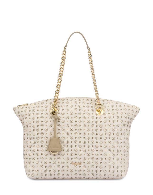 Pollini Tote Bag Heritage Matelassé Avorio/avorio